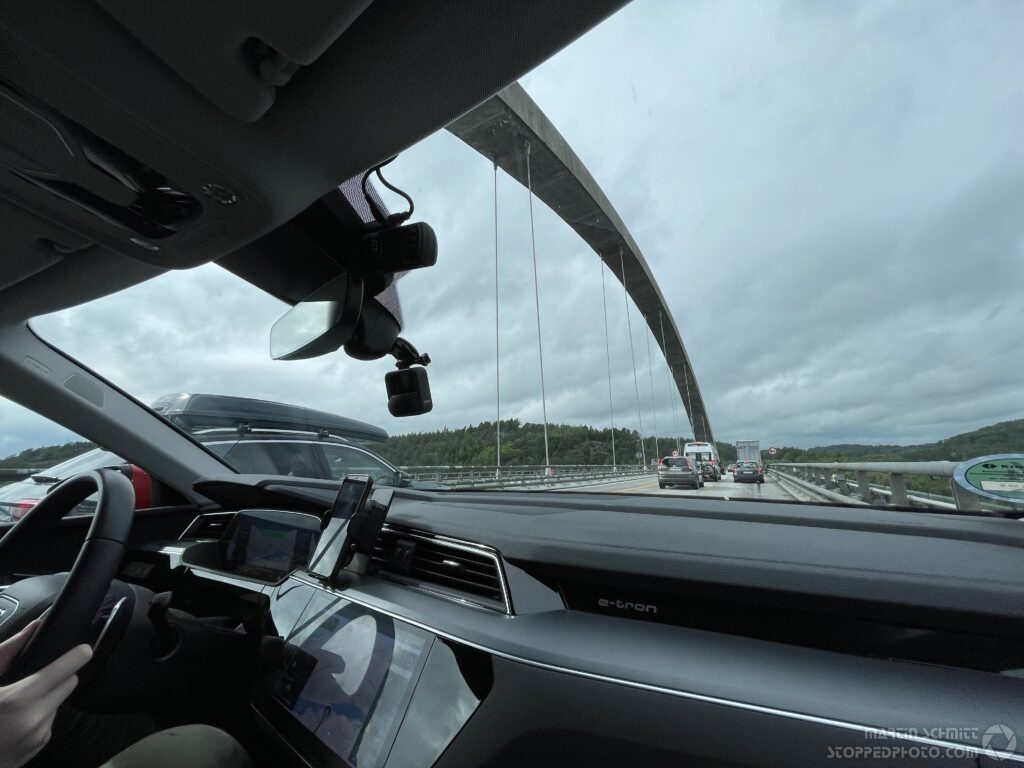 Auf der Svinesundbrücke nach Norwegen