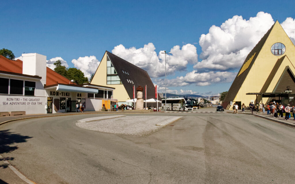 Vorplatz vor Fram- und Kon-Tiki-Museum